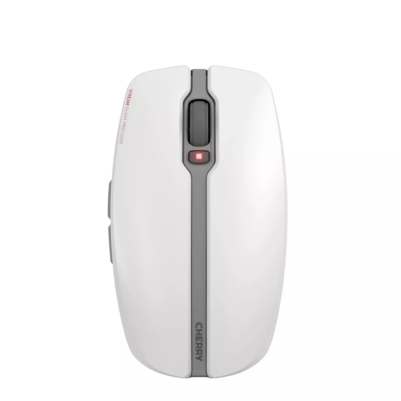 Teclado CHERRY Stream Desktop Recharge con conexión inalámbrica RF, 115 teclas completas, diseño QWERTY UK, gris, ratón incluido