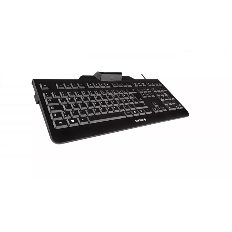 CHERRY KC 1000 SC Teclado con cable para tarjetas inteligentes, negro, USB (QWERTY - UK)