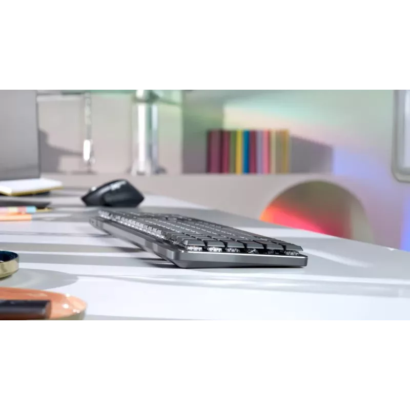 LOGITECH MX Mechanical Teclado inalámbrico iluminado de alto rendimiento - Grafito Suisse Qwertz