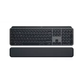 LOGITECH Mx Keys S Teclado con reposamuñecas grafito QWERTZ diseño suizo