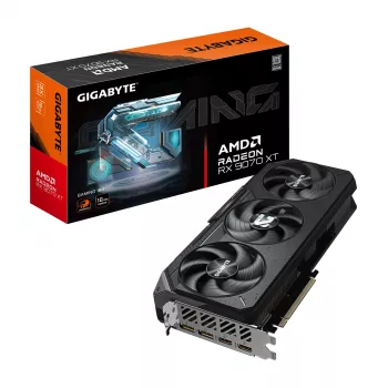 Tarjeta gráfica GIGABYTE Radeon RX 9070 XT GAMING 16G – 16GB GDDR6, 256bit, PCI-E 5.0, 2970 MHz frecuencia de núcleo, 2 x DisplayPort 2.1a, 2 x HDMI 2.1b, GV-R9070XTGAMING-16GD