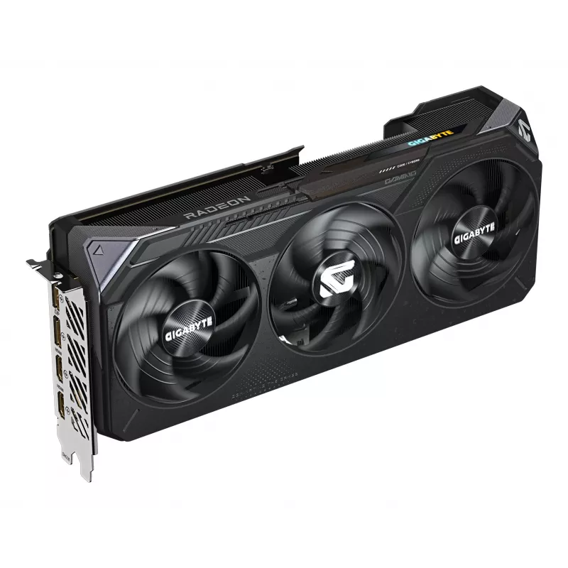 Tarjeta gráfica GIGABYTE Radeon RX 9070 XT GAMING 16G – 16GB GDDR6, 256bit, PCI-E 5.0, 2970 MHz frecuencia de núcleo, 2 x DisplayPort 2.1a, 2 x HDMI 2.1b, GV-R9070XTGAMING-16GD