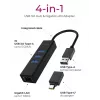 ICY BOX IB-HUB1419-LAN USB 3.2 Gen 1 (3.1 Gen 1) Type-A Negro