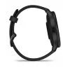 GARMIN INTERNATIONAL Venu 3 – Bisel de acero inoxidable cepillado con caja negra y correa de silicona – 45 mm