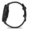 GARMIN INTERNATIONAL Venu 3 – Bisel de acero inoxidable cepillado con caja negra y correa de silicona – 45 mm