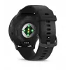 GARMIN INTERNATIONAL Venu 3 – Bisel de acero inoxidable cepillado con caja negra y correa de silicona – 45 mm