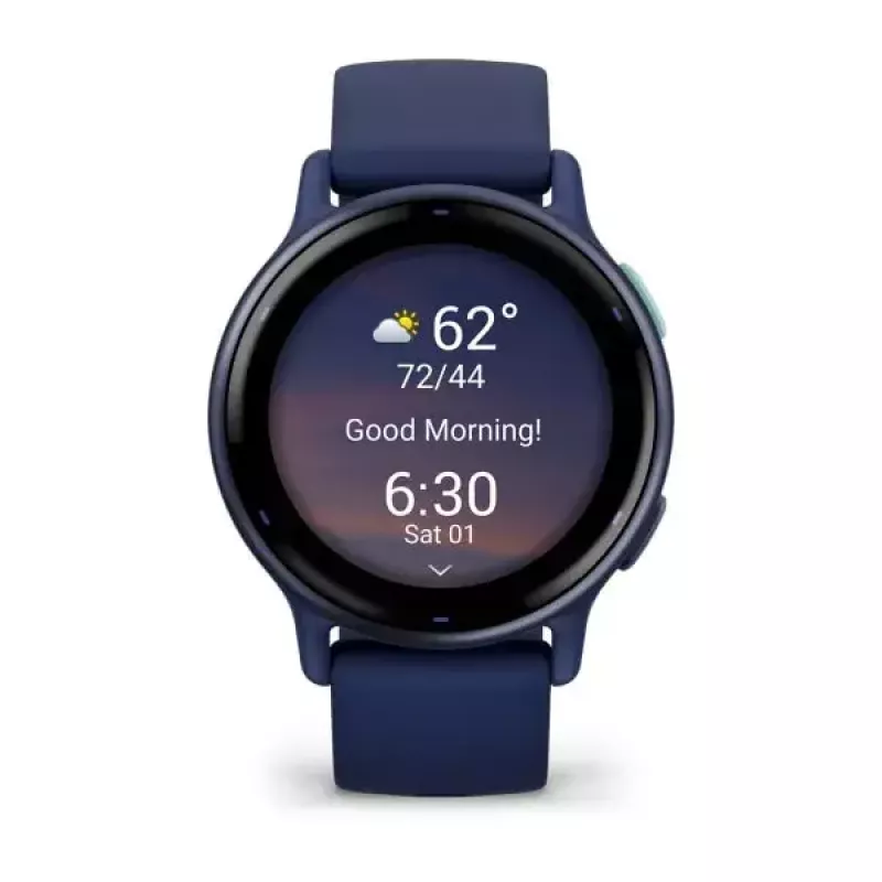 Smartwatch GARMIN Vivoactive 5 – reloj deportivo, carcasa de aluminio/polímero de 42 mm, AMOLED 1,2 inch, GPS/GLONASS/Galileo, FC óptica, SpO2, 5 ATM, Bluetooth/NFC