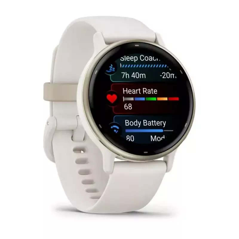 Smartwatch GARMIN Vivoactive 5 – reloj deportivo, carcasa de aluminio/polímero de 42 mm, AMOLED 1,2 inch, GPS/GLONASS/Galileo, frecuencia cardíaca y SpO2, 5 ATM, 11 días de autonomía