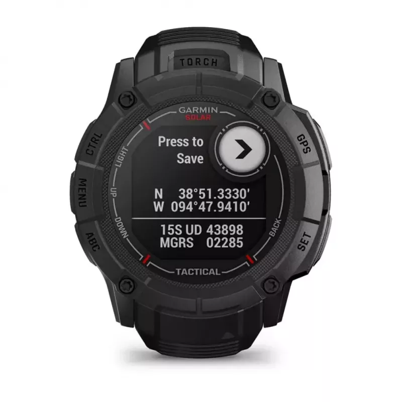 Garmin Instinct 2X Solar Tactical Edition smartwatch, 50 mm, negro