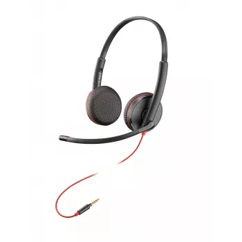 HP Poly Blackwire C3225 Top, con cable, oficina/call center, 87 g, auricular, negro