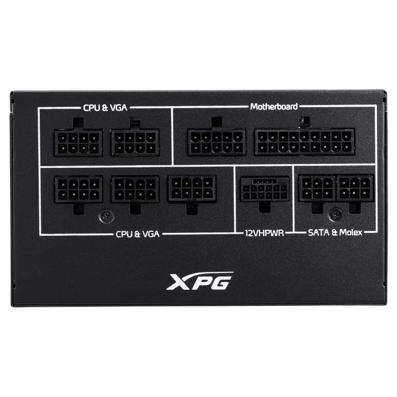 Fuente de alimentación XPG COREREACTOR II 850W, 850 W, 100 - 240 V, 47 - 63 Hz, 12 A, 22 A, 62,5 A