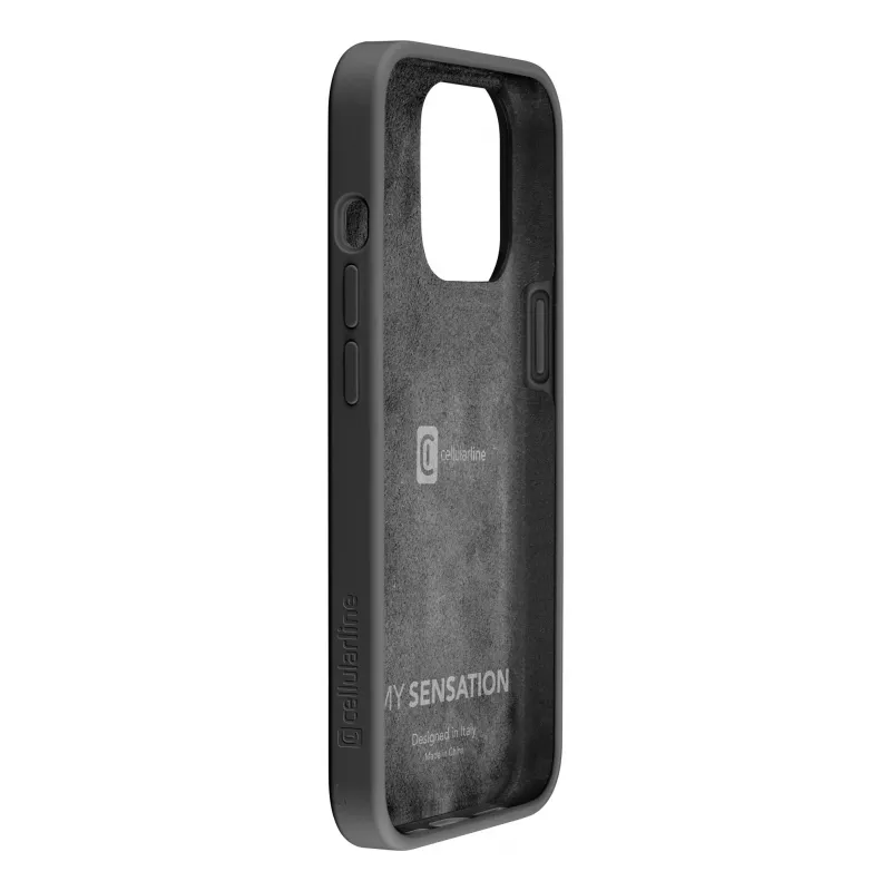Cellularline Sensation - funda de silicona soft-touch para iPhone 16 Pro