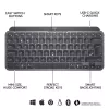 Teclado iluminado LOGITECH MX Keys Mini - Inalámbrico Bluetooth - Grafito - Azerty Francés