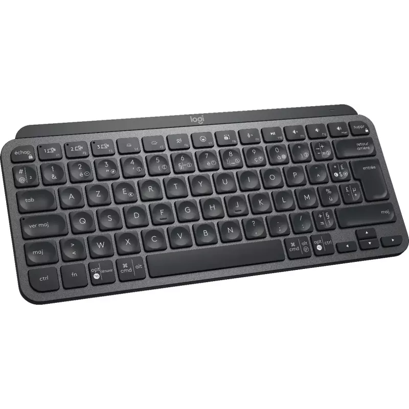 Teclado iluminado LOGITECH MX Keys Mini - Inalámbrico Bluetooth - Grafito - Azerty Francés