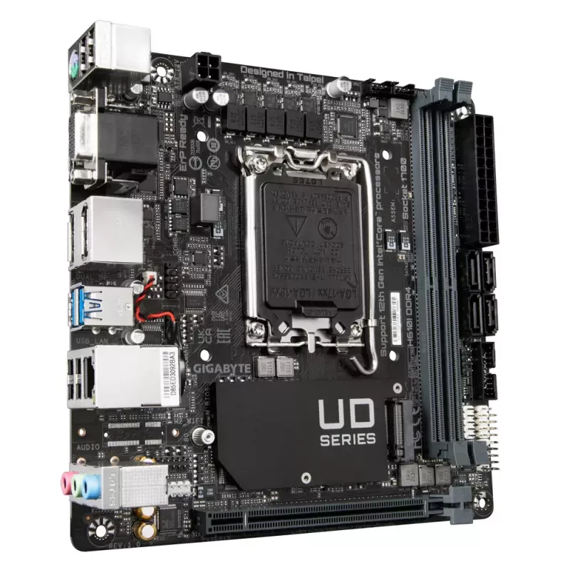 Placa base GIGABYTE H610I DDR4, Intel LGA 1700, Mini-ITX
