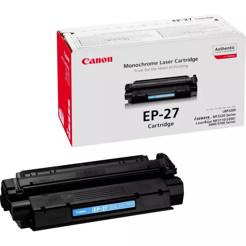 Cartucho de tóner Canon EP-27 1 ud. Original Negro