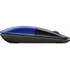 HP Z3700 Blue Ratón inalámbrico, ambidiestro, óptico, RF Wireless, 1200 DPI, Azul