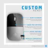 HP Z3700 Blue Ratón inalámbrico, ambidiestro, óptico, RF Wireless, 1200 DPI, Azul