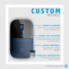 HP Z3700 Blue Ratón inalámbrico, ambidiestro, óptico, RF Wireless, 1200 DPI, Azul