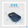 HP Z3700 Blue Ratón inalámbrico, ambidiestro, óptico, RF Wireless, 1200 DPI, Azul