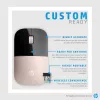 HP Z3700 Blue Ratón inalámbrico, ambidiestro, óptico, RF Wireless, 1200 DPI, Azul