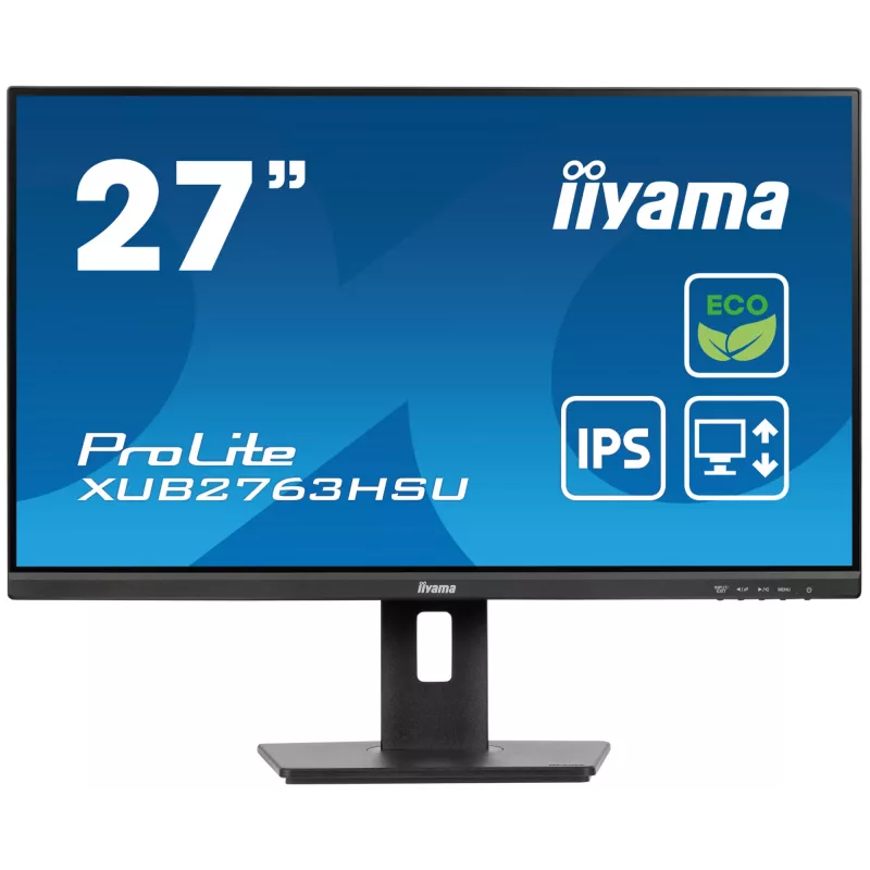 iiyama ProLite XUB2763HSU-B1 Monitor de ordenador 68,6 cm (27 inch) 1920 x 1080 píxeles Full HD LED Negro