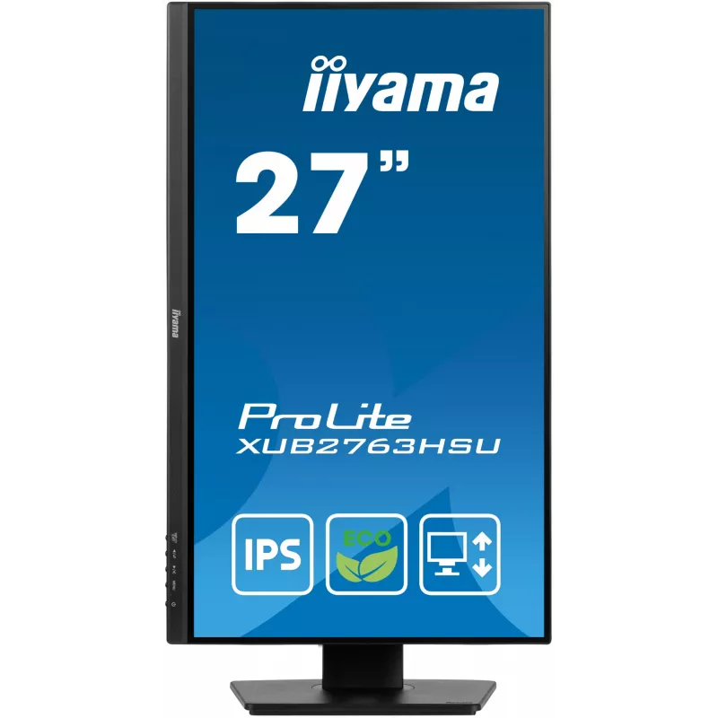iiyama ProLite XUB2763HSU-B1 Monitor de ordenador 68,6 cm (27 inch) 1920 x 1080 píxeles Full HD LED Negro