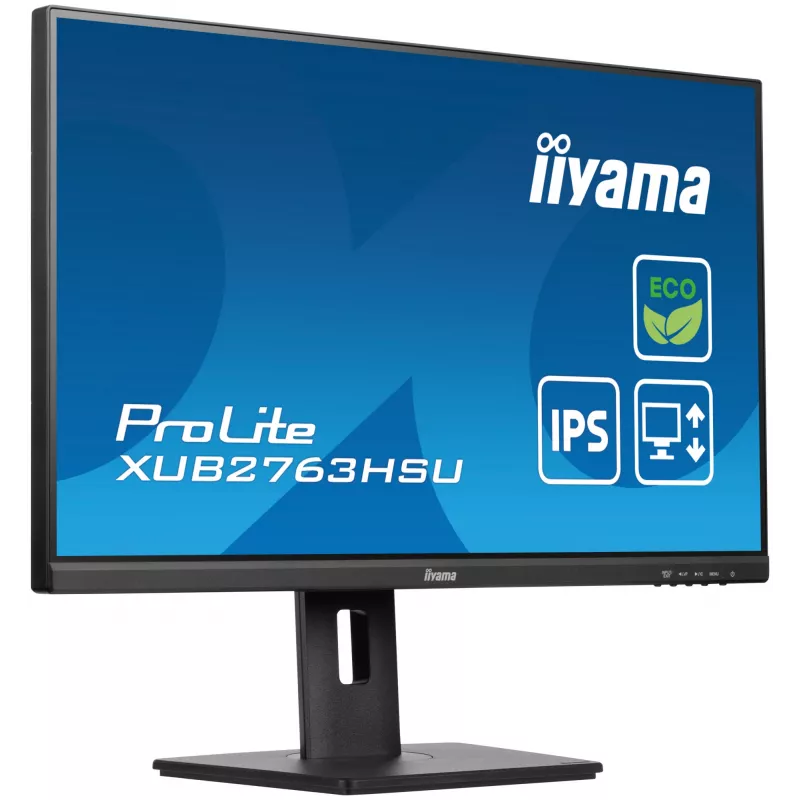 iiyama ProLite XUB2763HSU-B1 Monitor de ordenador 68,6 cm (27 inch) 1920 x 1080 píxeles Full HD LED Negro