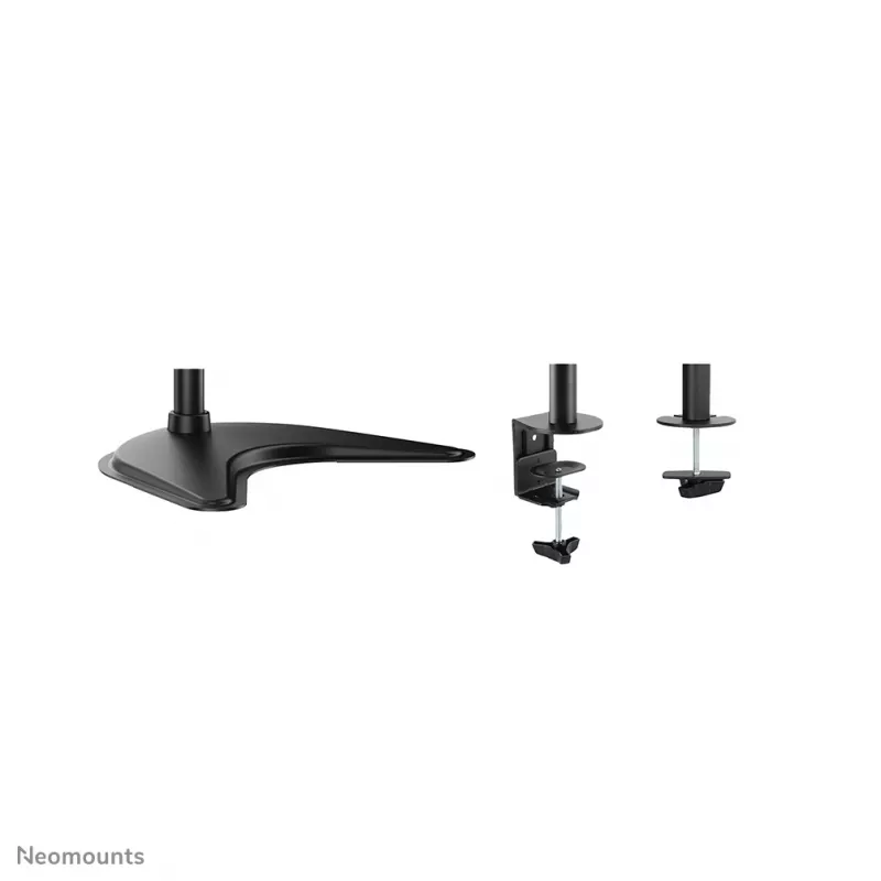 Neomounts NM-D335DBLACK Soporte de monitor 10-27 inch, Montaje por pinza/sobremesa/pasacables, 8 kg, 25,4 cm (10 inch), 68,6 cm (27 inch), 100 x 100 mm, Negro