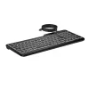 HP 405 Teclado cableado retroiluminado multidispositivo, Tamaño completo (100%), Cableado, USB, Membrana, Negro