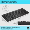 Teclado Bluetooth compacto HP 355 – teclas mecánicas inalámbricas, negro, 0,34 kg
