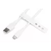 DIGITUS Cable de carga de silicona USB-C USB-A - USB-C USB 2.0 60W - 2m Blanco