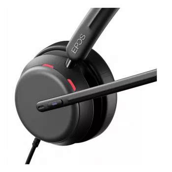 Lenovo 4Z21P85373 Auriculares/Headset cableado con diadema para oficina/callcenter USB Type-C / USB Type-A Negro
