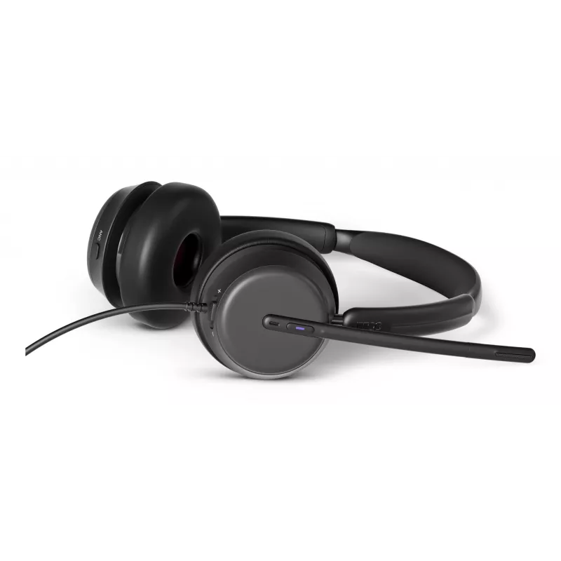 Lenovo 4Z21P85373 Auriculares/Headset cableado con diadema para oficina/callcenter USB Type-C / USB Type-A Negro