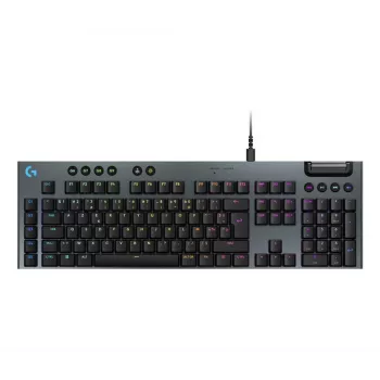 LOGITECH G915 X USB-A Teclado gaming cableado de perfil bajo Táctil Negro Azerty Fr