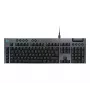 LOGITECH G915 X USB-A Teclado gaming cableado de perfil bajo Táctil Negro Azerty Fr