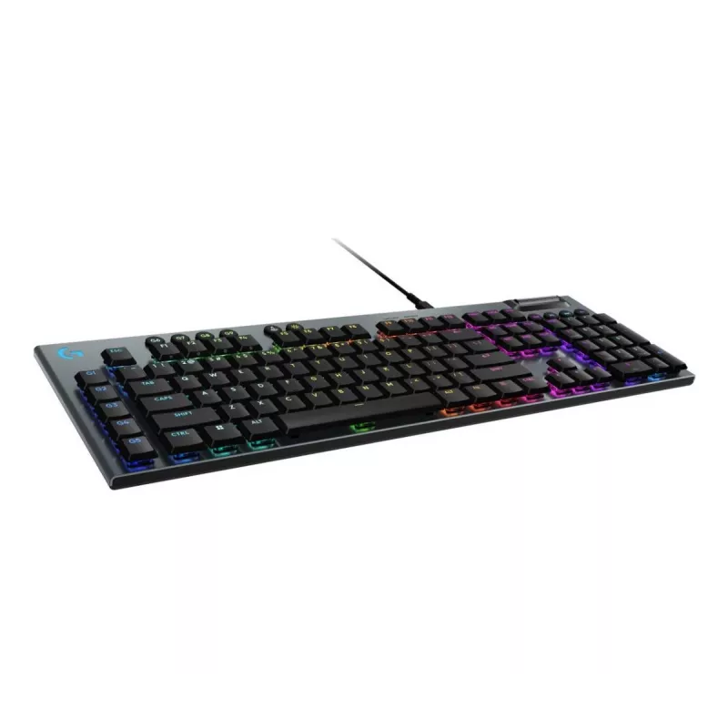 LOGITECH G915 X USB-A Teclado gaming cableado de perfil bajo Táctil Negro Azerty Fr