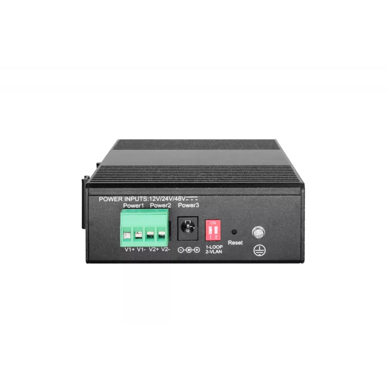 LevelOne Hilbert switch industrial Gigabit PoE Smart Lite de 6 puertos, 2 x SFP, 4 salidas PoE, 802.3at/af PoE