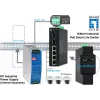 LevelOne Hilbert switch industrial Gigabit PoE Smart Lite de 6 puertos, 2 x SFP, 4 salidas PoE, 802.3at/af PoE