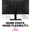 OMEN by HP monitor gaming 23,8 pulgadas FHD 165Hz – OMEN 24, 60,5 cm (23,8 pulgadas), 1920 x 1080 píxeles, Full HD, LCD, 1 ms, negro