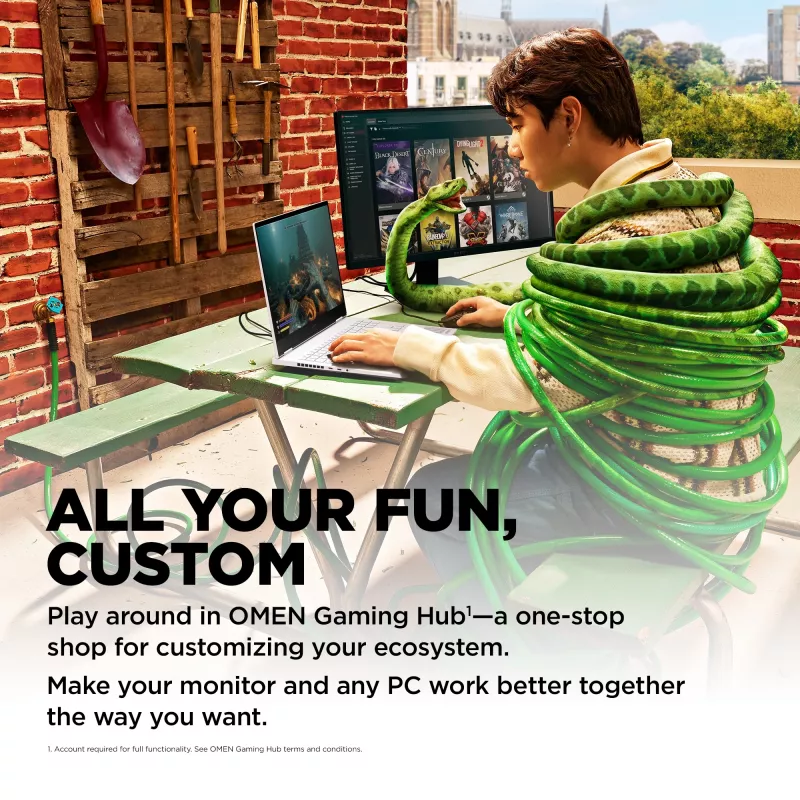 OMEN by HP monitor gaming 23,8 pulgadas FHD 165Hz – OMEN 24, 60,5 cm (23,8 pulgadas), 1920 x 1080 píxeles, Full HD, LCD, 1 ms, negro