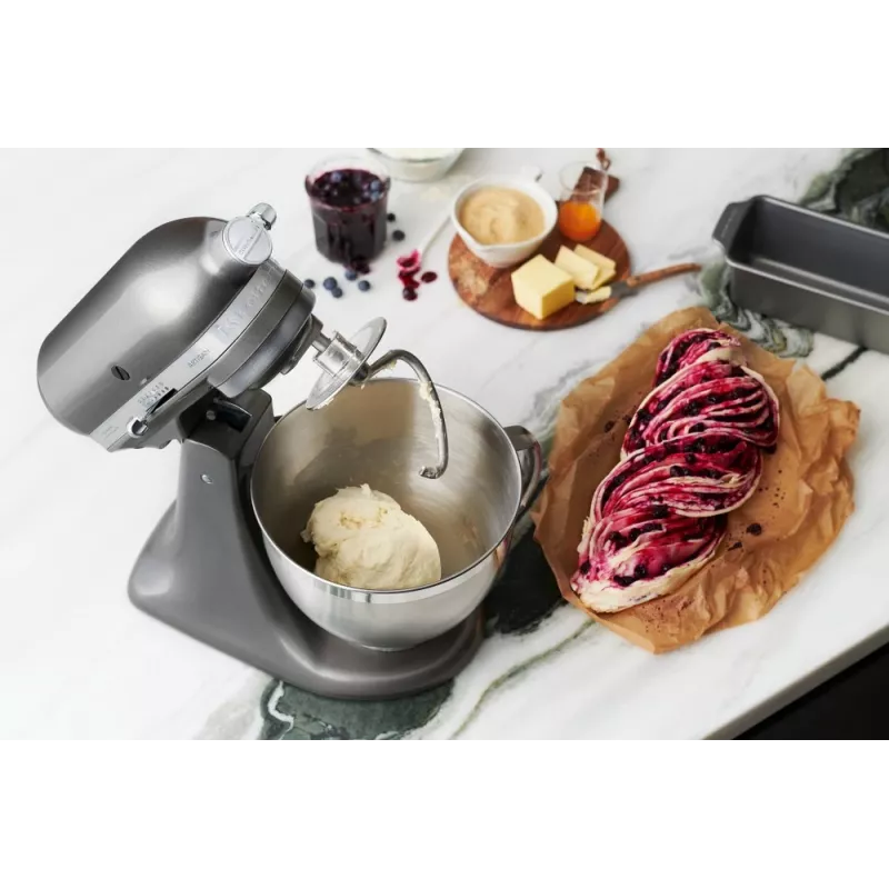 Robot de cocina KITCHENAID Artisan 300 W 4,8 L bol de acero inoxidable plata
