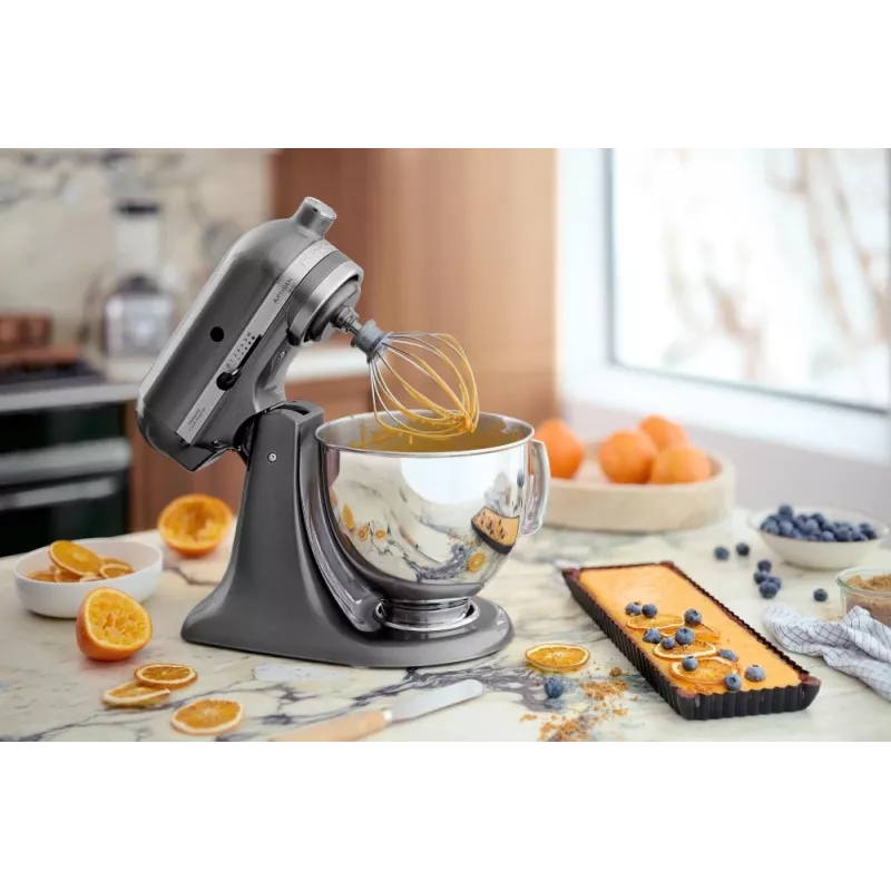 Robot de cocina KITCHENAID Artisan 300 W 4,8 L bol de acero inoxidable plata