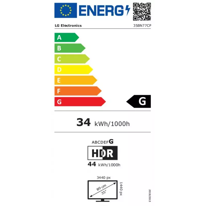 LG 35BN77CP-B.AEU Monitor de ordenador 88,9 cm (35