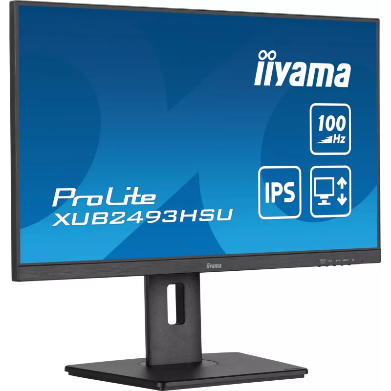 iiyama ProLite XUB2493HSU-B6 Monitor de ordenador 60,5 cm (23,8 inch) 1920 x 1080 píxeles Full HD LED Negro