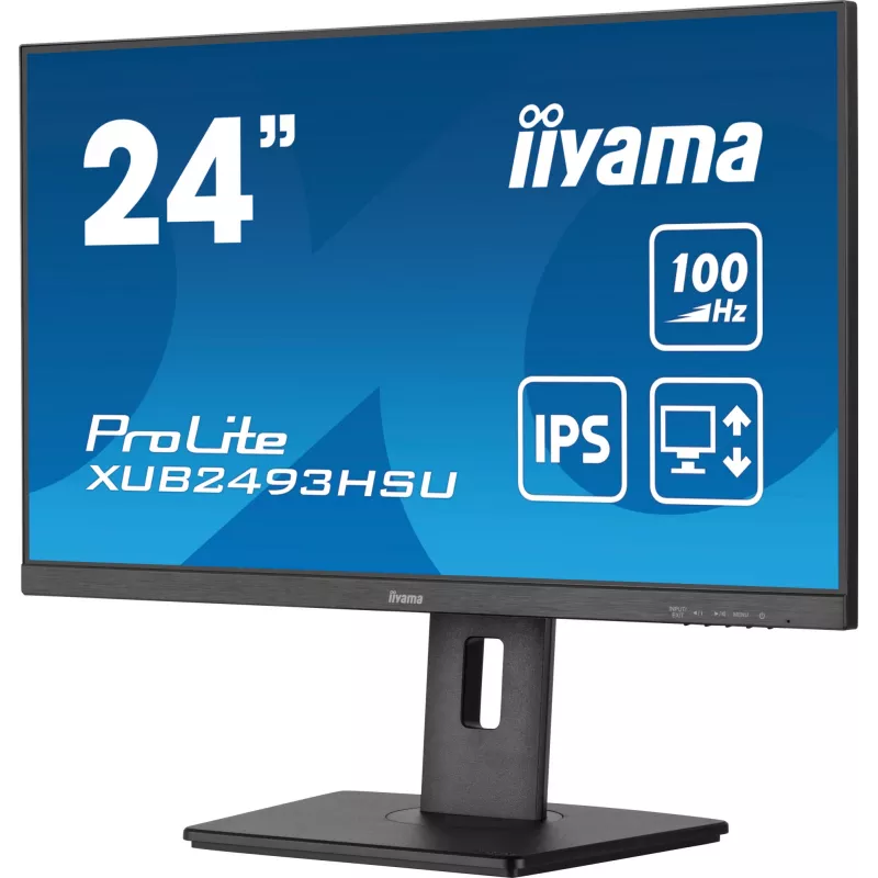 iiyama ProLite XUB2493HSU-B6 Monitor de ordenador 60,5 cm (23,8 inch) 1920 x 1080 píxeles Full HD LED Negro