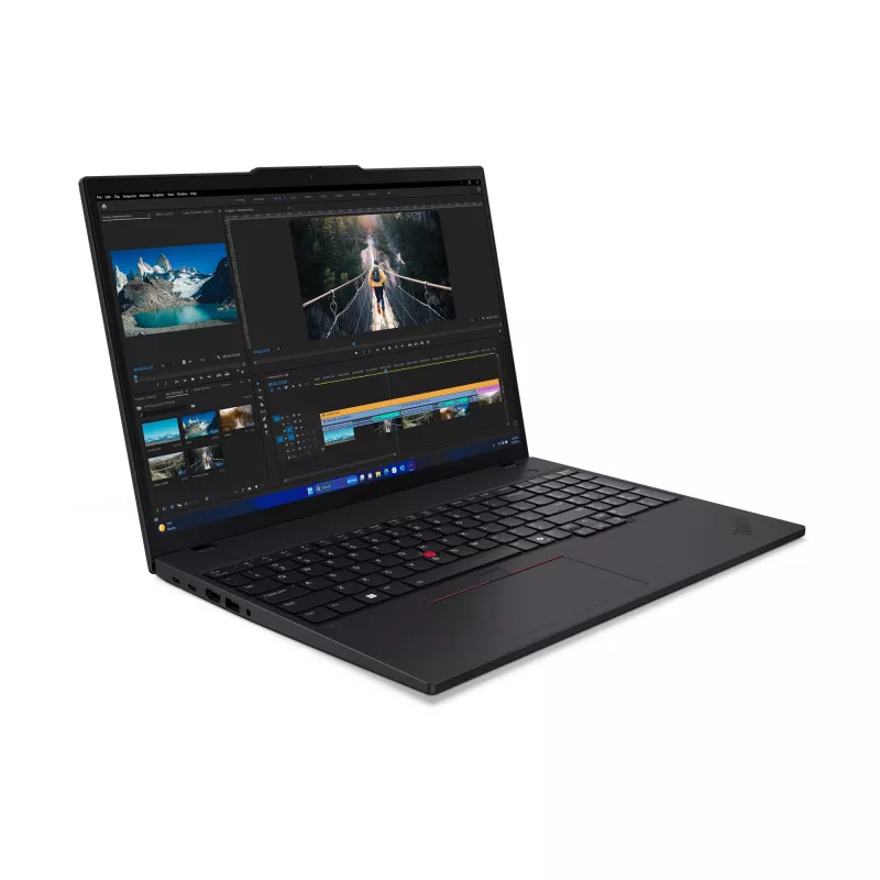 Lenovo ThinkPad T16 Gen 3 21MN00BJGE portátil, Intel Core Ultra 5 125U, 40,6 cm (16 pulgadas) WUXGA IPS 1920x1200, 16 GB DDR5-SDRAM, 512 GB SSD NVMe, Intel Graphics, Wi-Fi 6E, Bluetooth, Windows 11 Pro, teclado alemán, negro, 1,83 kg