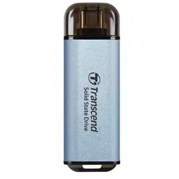 TRANSCEND Esd300c – 1 TB SSD portátil – USB Type-C – 3D-NAND-Flash – Azul cielo