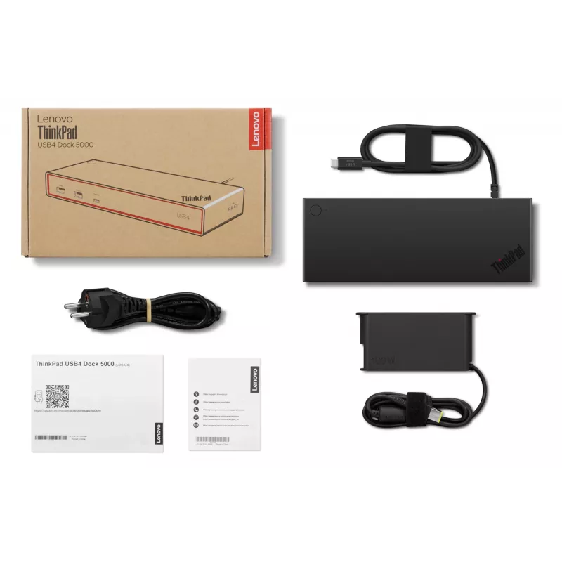 Lenovo ThinkPad USB4 Dock 5000 Con cable Thunderbolt 4 Negro