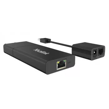 Yealink USB2CAT5E-EXT Emisor y receptor de red Negro